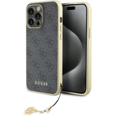 Guess Charm Collection iPhone 15 Pro Max Hátlapvédő Tok - Szürke (GUHCP15XGF4GGR) tok és táska