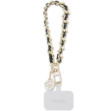 Guess csuklópánt GUOUCHSAMC4K (szafián láncos pánt 4G Charm / fekete) tok és táska