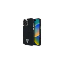 Guess Denim Triangle Logo iPhone 16 Pro MagSafe hátlap tok, fekete tok és táska