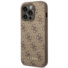 Guess Eredeti tok GUESS GUHCP14LG4GFBR iPhone 14 PRO készülékhez (4G ARANY Logo / barna) tok és táska