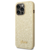 Guess Eredeti tok GUESS GUHCP14LHGGSHD iPhone 14 PRO (Glitter Flakes Script Metal Logo / arany)