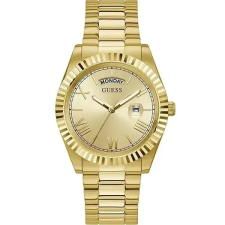  Guess férfi karóra arany rozsdamentes acél szíjjal 42 mm quartz WR30 karóra