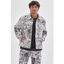 Guess Geaca din denim Guess Originals Batman Comic Print XL INTL Alb férfi kabát, dzseki