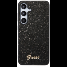 Guess Glitter Flakes Metal Logo Samsung Galaxy S24 fekete PC/TPU tok (GUHCS24SHGGSHK) tok és táska