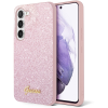 Guess Glitter Script 4G Samsung Galaxy S24 Plus Tok - Rózsaszín (GUHCS24MHGGSHP)