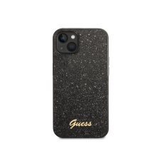 Guess Glitter Script Apple iPhone 14 Plus tok fekete (GUHCP14MHGGSHK) (GUHCP14MHGGSHK) tok és táska