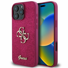  Guess Glitter Script Big 4G iPhone 16 Pro tok - lila tok és táska