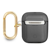 Guess GUA2HHTSK Strap Collection tok AirPods 1/2 - fekete fülhallgató, fejhallgató tok