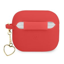 Guess GUA2LSCHSR Silicone Charm Heart Collection tok AirPods 1/2 - piros fülhallgató, fejhallgató tok