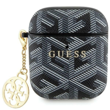 Guess GUA2PGCE4CK AirPods 1/2 tok fekete GCube Charm fülhallgató, fejhallgató tok