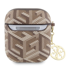 Guess GUA2PGCE4CW GCube Charm tok AirPods 1/2 - barna fülhallgató, fejhallgató tok