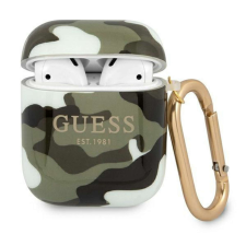Guess GUA2UCAMA AirPods borító zöld/khaki Camo Collection fülhallgató, fejhallgató tok
