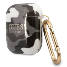 Guess GUA2UCAMG Camo Collection tok AirPods 1/2 - fekete fülhallgató, fejhallgató tok