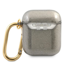 Guess GUA2UCG4GK Glitter Collection tok AirPods 1/2 - fekete fülhallgató, fejhallgató tok