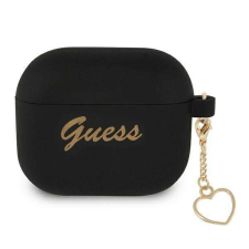 Guess GUA3LSCHSK AIRPODS 3 tok fekete Silicone Charm Kollekció audió kellék