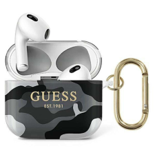 Guess GUA3UCAMG AirPods 3 borító fekete/fekete Camo Collection fülhallgató, fejhallgató tok