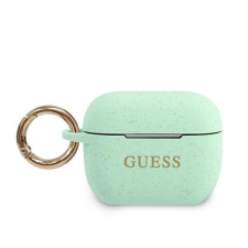 Guess GUACAPSILGLGN AirPods Pro tok zöld szilikon csillámos fülhallgató, fejhallgató tok