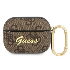 Guess GUAP4GSMW AirPods Pro barna 4G Script Metal Collection tok fülhallgató, fejhallgató tok