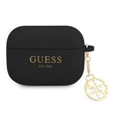 Guess GUAPLSC4EK AirPods Pro fekete szilikon Charm 4G Collection tok fülhallgató, fejhallgató tok