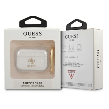 Guess GUAPUCG4GT Glitter Collection tok AirPods Pro - átlátszó fülhallgató, fejhallgató tok
