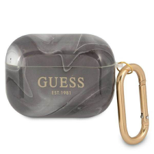 Guess GUAPUNMK AirPods Pro fekete Marble Collection tok fülhallgató, fejhallgató tok