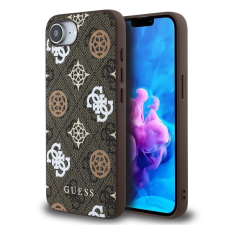Guess Guess PU 4G Peony MagSafe tok iPhone 16e készülékhez barna tok és táska