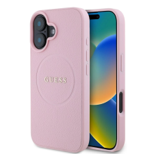 Guess Guess PU Grained Classic Logo MagSafe tok iPhone 16 készülékhez rózsaszín tok és táska