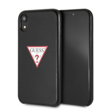 Guess GUHCI61PTPUBK iPhone Xr fekete keménytok háromszög tok és táska