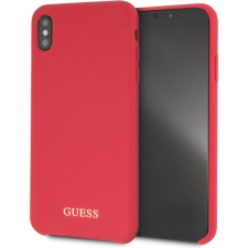 Guess GUHCI65LSGLRE iPhone Xs Max Piros Szilikon Keménytok (GUHCI65LSGLRE) tok és táska