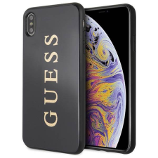 Guess GUHCI65TGGGBK iPhone Xs Max fekete keménytok Classic Double Layer Glitter tok tok és táska