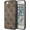 Guess GUHCI8G4GFBR iPhone SE 2022 / 2020 / 7 / 8 Barna 4G Fém Arany Logós Keménytok (3700740493953)