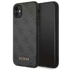 Guess GUHCN61G4GFGR iPhone 11 6,1" szürke 4G fém arany logós keménytok tok és táska