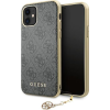 Guess GUHCN61GF4GGR iPhone 11 6,1" / Xr Szürke 4G Charms Collection Keménytok (GUE1220GRY)