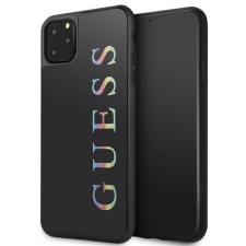Guess GUHCN65LGMLBK iPhone 11 Pro Max fekete csillogó logós keménytok tok és táska