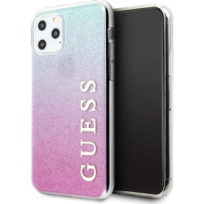 Guess GUHCN65PCUGLPBL iPhone 11 Pro Max Rózsaszín Kék Glitter Színátmenetes Keménytok (GSM097363) tok és táska