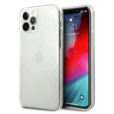 Guess GUHCP12L3D4GTR iPhone 12 Pro Max 6,7&quot; átlátszó kemény tok 4G 3D Pattern Kollekció telefontok tok és táska
