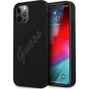 Guess GUHCP12LLSVSBK iPhone 12 Pro Max 6,7" Fekete Script Vintage Keménytok (GUE879BLK)