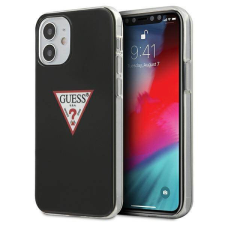 Guess GUHCP12SPCUCTLBK iPhone 12 mini 5,4" fekete Triangle Collection keménytok tok és táska