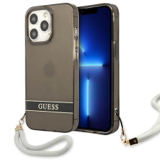 Guess GUHCP13LHTSGSK iPhone 13 Pro / 13 6,1" fekete átlátszó Stap keménytok tok és táska