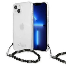 Guess GUHCP13SKPSBK iPhone 13 mini átlátszó hard fekete Pearl telefontok tok és táska