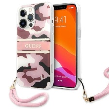 Guess GUHCP13XKCABPI iPhone 13 Pro Max 6.7 „pink / rózsaszín tok Camo Szíj Kollekció tok és táska