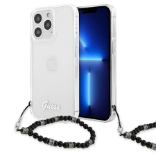 Guess GUHCP13XKPSBK iPhone 13 Pro Max 6,7" átlátszó fekete gyöngyház keménytok tok és táska
