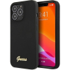 Guess GUHCP13XLSLMGBK iPhone 13 Pro Max 6.7" Fekete Hardcase Szilikon Script Arany Logó Tok (GUE002919)