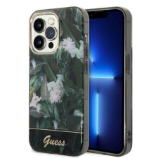 Guess GUHCP14LHGGJGHA iPhone 14 Pro 6,1" zöld Jungle Collection keménytok tok és táska