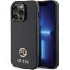 Guess GUHCP14LPS4DGPK iPhone 14 Pro 6.1" Fekete Keménytok Strass Fém Logó (GUE2702)