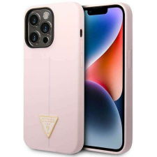 Guess GUHCP14LSLTGU iPhone 14 Pro 6,1" lila szilikon keménytok háromszög logóval tok és táska