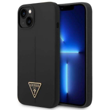 Guess GUHCP14SSLTGK iPhone 14 6.1&quot; fekete/fekete keménytok szilikon háromszög tok és táska