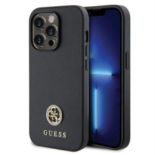 Guess GUHCP15LPS4DGPK Strass Metal Logo tok iPhone 15 Pro - fekete tok és táska