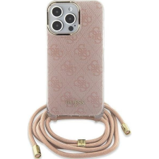 Guess GUHCP15SHC4SEP iPhone 15 6.1" Rózsaszín Keménytok Crossbody Kábel 4G Nyomtatás (GUE003394) tok és táska