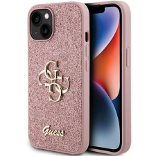 Guess GUHCP15SHG4SGP iPhone 15 6.1&quot; rózsaszín keménytok Glitter Script Big 4G tok és táska